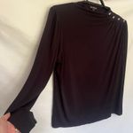 Lane Bryant  Rhinestone Womens Top Sz 18/20 Glam Party Workwear Witchy Mockneck Photo 4