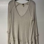 We The Free Free People Laguna Light Beige Thermal Long
Sleeve Top Women Size XS Thumb Holes Photo 1