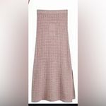 ZARA  knit sweater midi skirt blush M winter spring elastic waist boho winter Photo 1