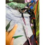 UNTITLED IN MOTION Purple Floral Intuition Tie Closure Trouser Pants size Small Blue Photo 7