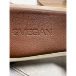 SVEGAN by Alohas Janice Beige Platform Square Toe Slip On Slides Sandals Size 35 Tan Photo 5