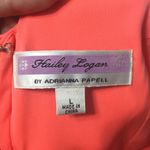 Hailey Logan ๐ Adrianna Papell Stunning Peach Side Cut Out Dress Photo 3