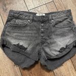 We The Free  Distressed Black Shorts Denim Photo 0