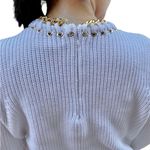 Michael Kors NWT Chain Embellished Supina Cotton Sweater. Photo 2