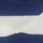 SheIn Cropped Blue and White Sweater Photo 2