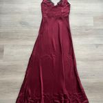 ASTR The Label Aeris Satin Lace Trim Maxi Dress Photo 8