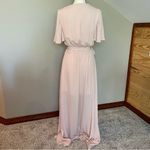 Show Me Your Mumu  Sophia Wrap Dress in Dusty Blush Crisp Large Photo 4