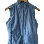 Aureus Reversible Blue Lightweight Fleece Quilted Golf Vest Athleisure S Photo 0