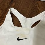 Nike  White Medium Support Non Padded Swoosh 2.0 Sports Bra Size Small Photo 2