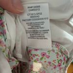 For Love & Lemons Natalie Crop Top Blouse Long Sleeve Floral Ivory Casual Pink Photo 14