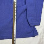 Patagonia Vintage ‎ Long Sleeve Polo Shirt Royal Blue Womens 12 Photo 5