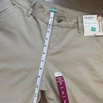 Arizona Jean Company NEW Arizona Jean Co SchoolGirl Straight twill khaki pant Women’s size 7 AVG NWT Photo 10