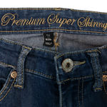 Jeans Size 28R Gap Premium Super Skinny Ankle Zip Women's Blue Denim Pants Low Rise Photo 5
