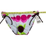 SO  Dotted‎ Low Rise String Bikini Swim Bottom MEDIUM Colorful Poolcore Photo 6