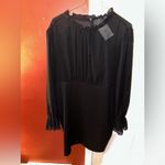 Bloomchic Plus Size Long Sleeve Mock Neck Sheer Midi Dress Photo 3