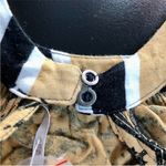 Free People NWOT Mimi Oversized Tank Top Tunic Sleeveless Black Gold Print Boho Photo 12