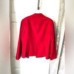 Sag Harbor  vintage Bright Red 100% Wool Blazer Jacket plus sz 16 single breasted Photo 6