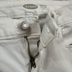 Old Navy  Jeans Women White Rockstar Super Skinny Ankle Ripped Distressed Raw Hem Photo 4