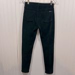 Hudson Jeans Hudson high rise dark green velour skinny jean Photo 1