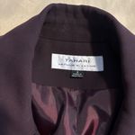 Tahari  Arthur S. Levine Maroon Blazer Jacket Long Sleeve Size: 8 Collared Photo 6