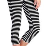Athleta  Striped Chaturanga Cropped Leggings Photo 0