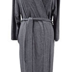 Natori  Shangri-La Robe Stretch Polyester Heather Gray  Pockets Womens  L Photo 0