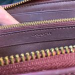 Coach Essential Slim Accordion Zip Wallet Signature Canvas G2122 C5731B Photo 5