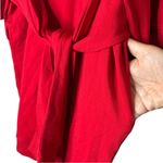 Universal Standard  Misa Tie Front Dress Long Sleeve with Pockets Red 2XS 6-8 Photo 4