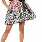 Teeze Me Strapless Animal Print with Red Roses Party Dress, Size 3/4, NWT C27 Photo 0