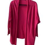 Nic+Zoe π©· Soft Knit Lightweight Open Cardigan 3/4 Sleeves 27β Long Dark Pink Photo 0