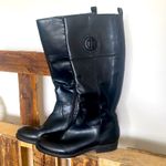 Tommy Hilfiger boot woman’s black riding shoe full zip heel round boot Sz 8M Photo 14
