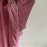 None Unbranded Bubblegum Pink Velour Body Con Faux Wrap Mini Dress Photo 4