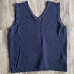 Sag Harbor  Vintage Tank Top White Navy Small Photo 3