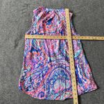 Lilly Pulitzer  Women's Sleeveless Stacey Top Blue Current Drop Me A Lime Small Photo 6