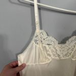 Vassarette Off-White Slip Dress Adjustable Straps Layering Lingerie Sheer Cream Size 36 Photo 4