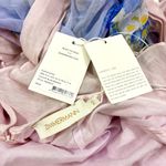 Zimmermann Floral Ruffle Linen & Silk Gown Maxi Dress Blue Meadow US 8 NWT Photo 14