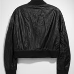 NAADAM Dark Wool Cashmere Blend Bomber Jacket Black Photo 4