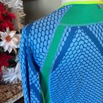 Nike  Dri Fit Performance Shirt Lightweight Long Sleeve Blue Medium Womens Photo 7