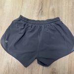 Lululemon Hotty Hot Short II Long 4" Dark Carbon Size 6 Gray Running Shorts Photo 1