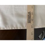 Ann Taylor  Womens Medium Cream Henley Top Blouse Boxy Short Sleeve Career Travel Photo 4