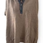 The Limited  - Women's Knit Hooded Sweater - Brown - XS/S - Half Zip Pullover Photo 0