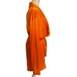Savage X Fenty Satin Robe Orange Medium Belted Loungewear Size Medium Photo 2