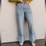 Mod Boutique Light Blue High-Waisted Wide Leg Jeans Women Jeans Photo 2