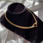 NEW Gold Heart Pendant Chain Choker Necklace Photo 1