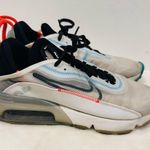 Nike tennis shoes! Air max white and blue sneakers women’s size 7.5! Photo 0