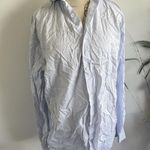 Theory  Striped Essential Button-Down‎ Shirt, Size Large Photo 0