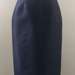 Teri Jon Black Silk Skirt Sz 6/8 Photo 0