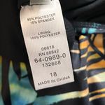 Swimsuits for All Swimsuit Tankini Top Blousy Blouson Tropical Swimsuit 18 Blue Photo 5