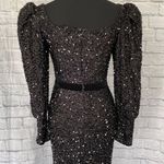 Women’s New With Tags Formal Scoopneck Sequin Bishop Sleeve Gown S Black Photo 10