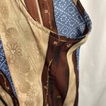 Maggie Sweet Kimono Collect Vest 3X Boho Stripe Sleeveless USA Made Retro Hook‎ Brown Photo 4